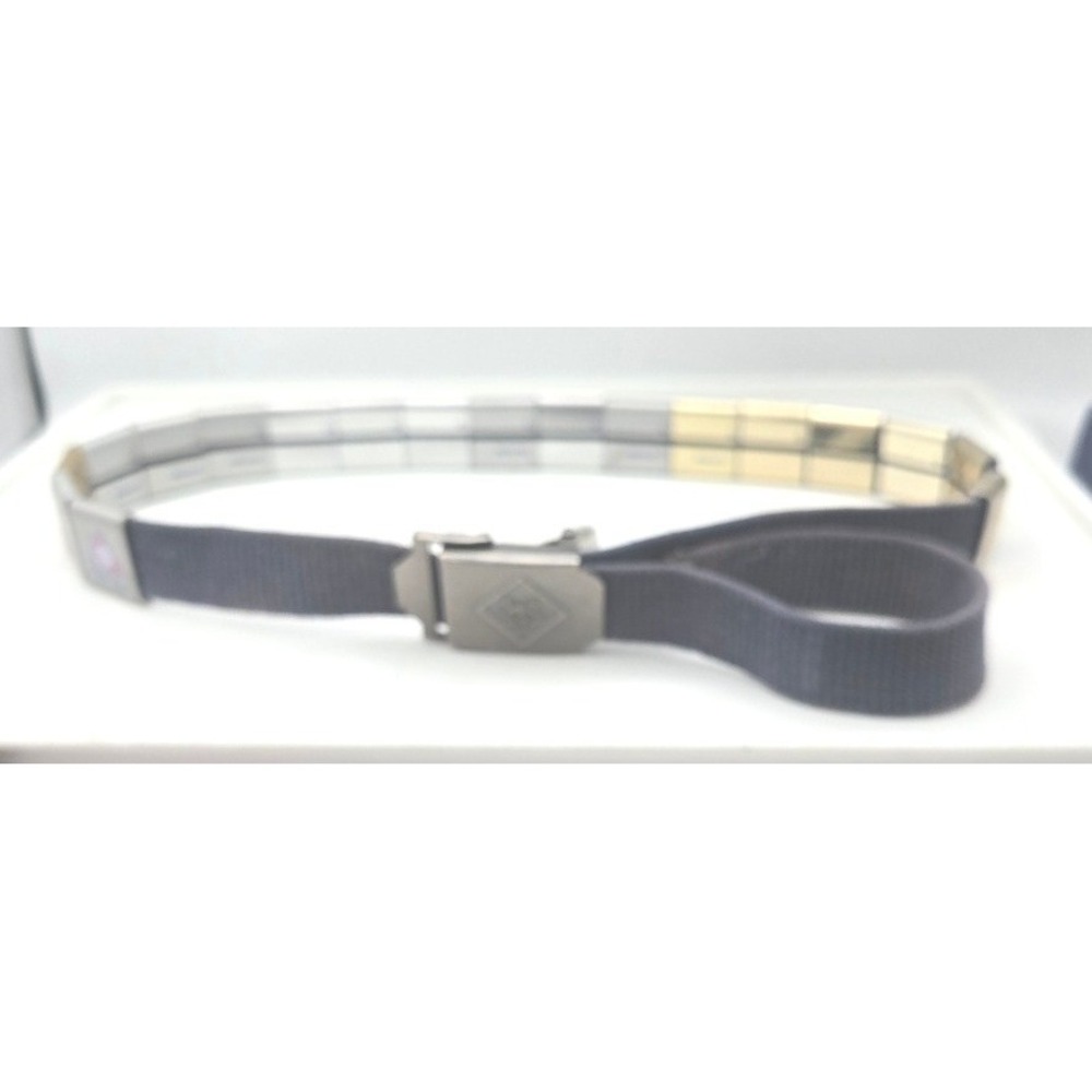 Vintage BSA Cub Scout Blue Web‎ Belt Loaded with Metal Academics Sports Loops